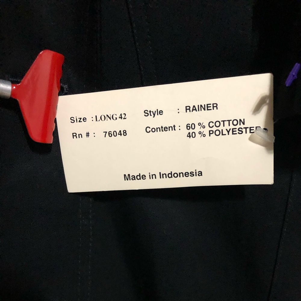 NWT! Mazzoni trench coat Long42 - Picture 7 of 7